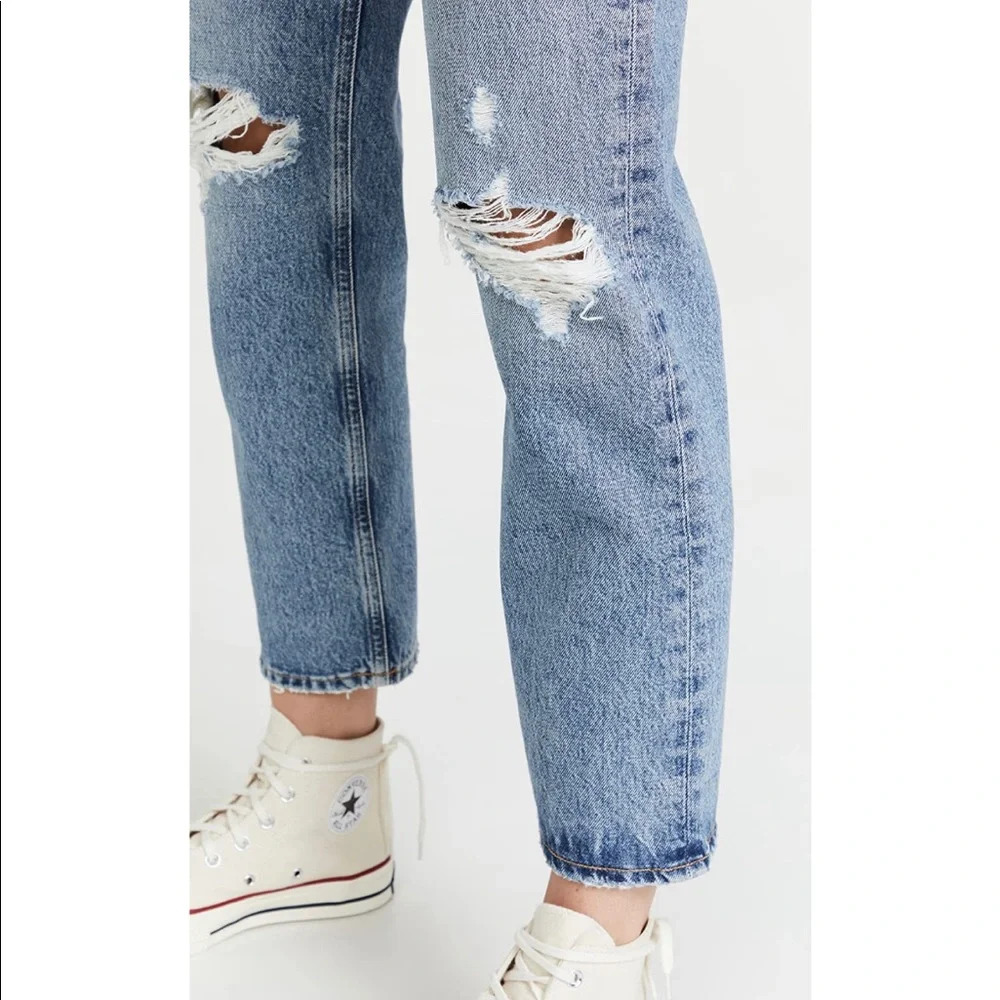NWT Agolde Lana Crop Mid Rise Vintage Straight Jeans in Cornerstone Size 26 - Picture 7 of 8